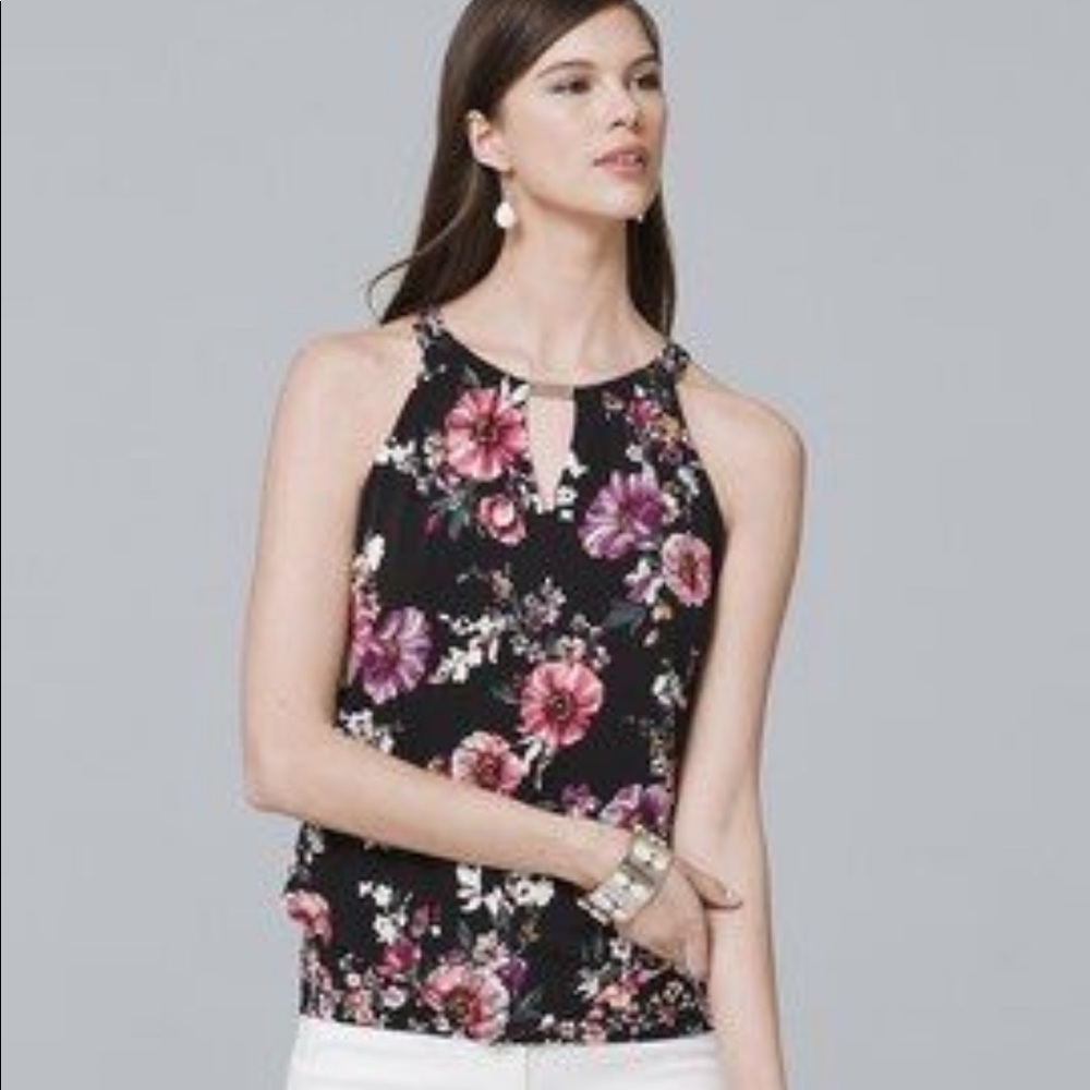 NWOT WHBM Triple Strand Halter Style Tank M
